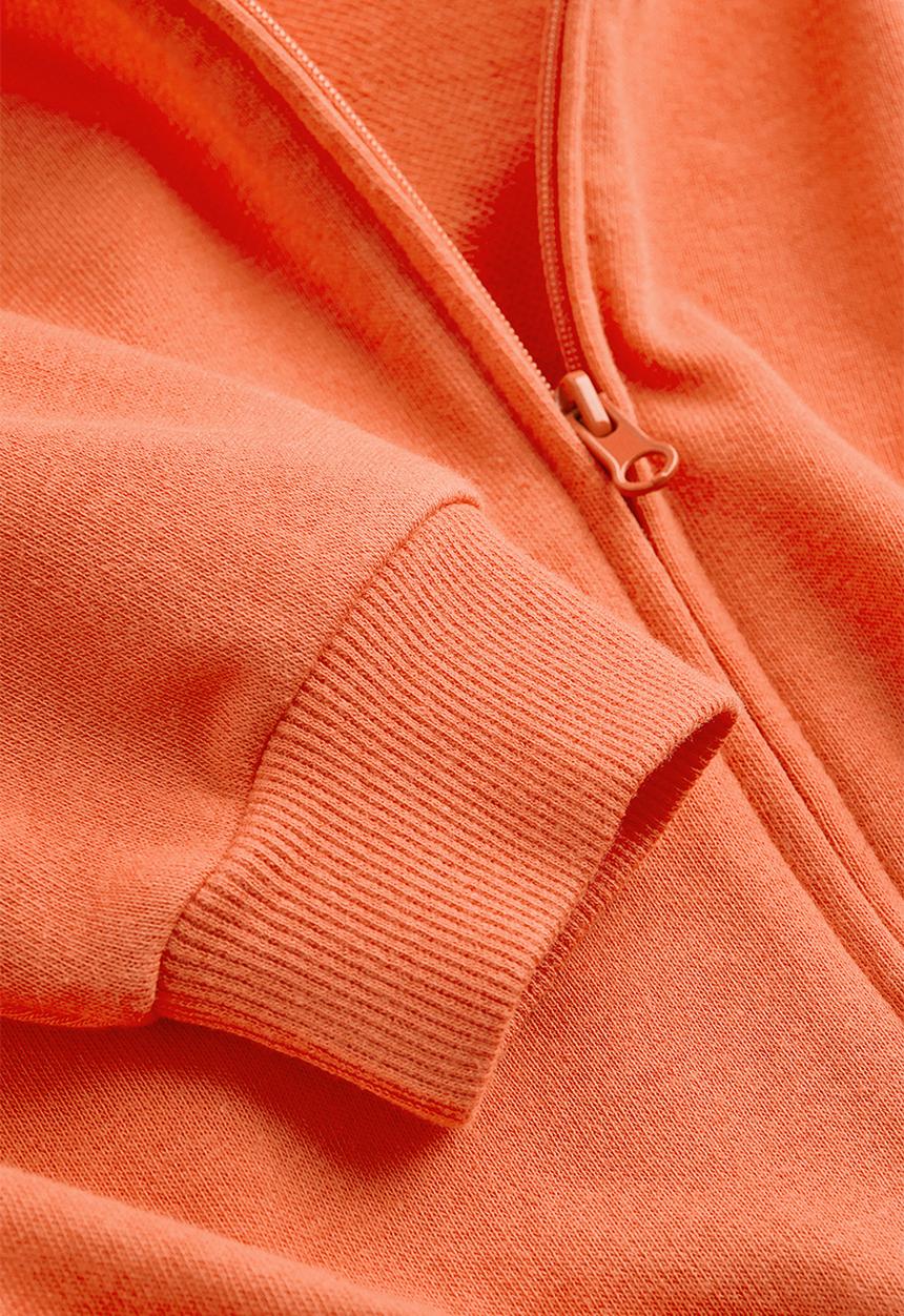 H&M - Oversized zip-through hoodie - orange