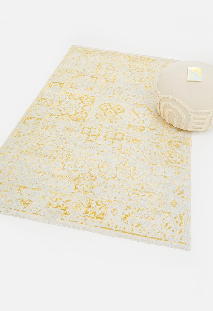 Sixth Floor - Eve printed rug - pattern yellow