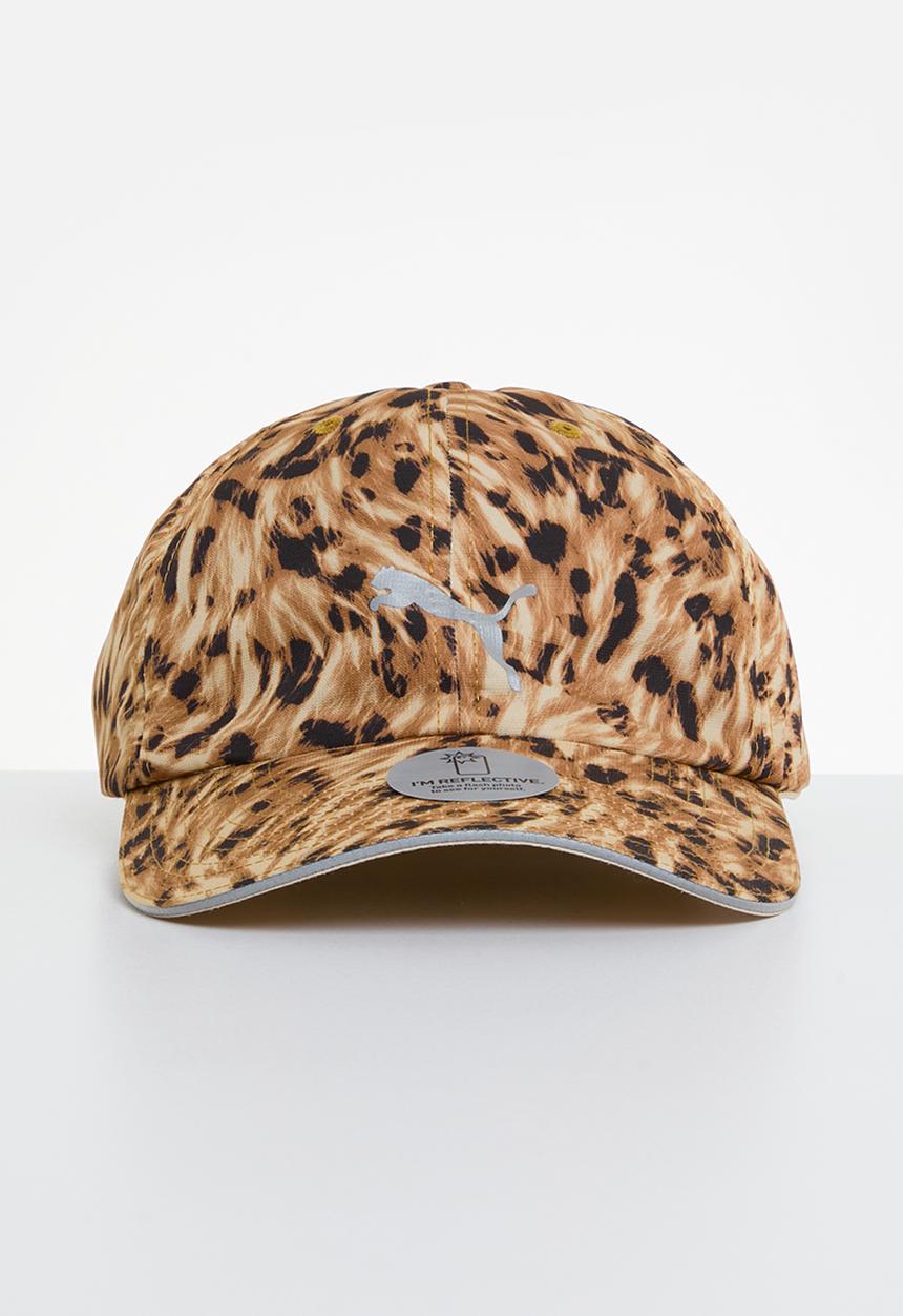 PUMA - Quick dry training cap - desert tan/fur real aop