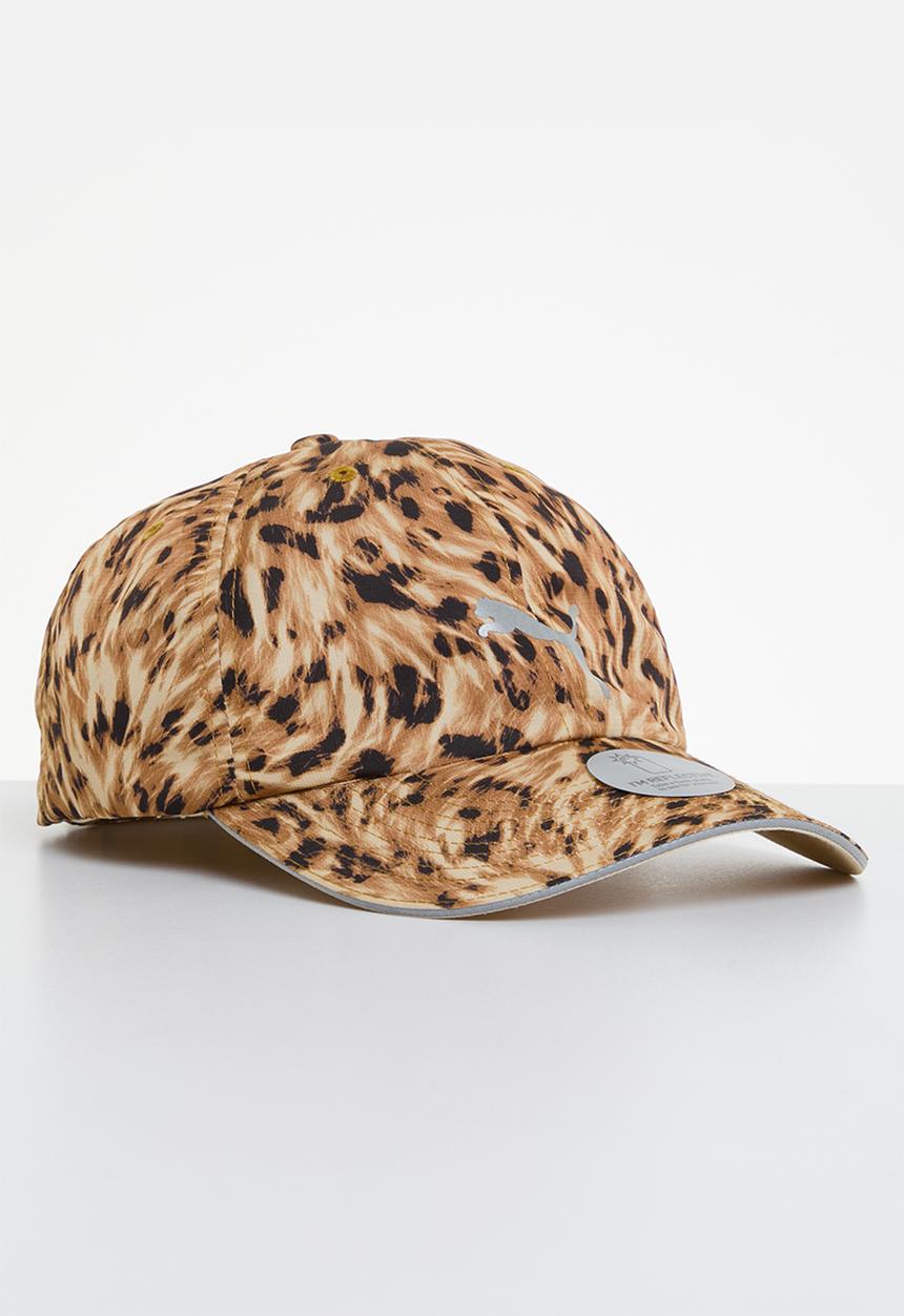 PUMA - Quick dry training cap - desert tan/fur real aop