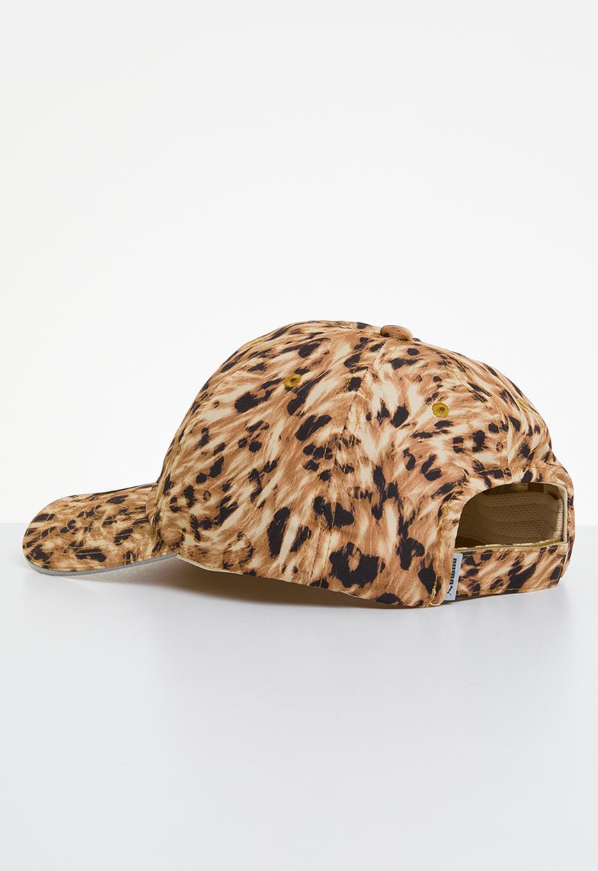 PUMA - Quick dry training cap - desert tan/fur real aop