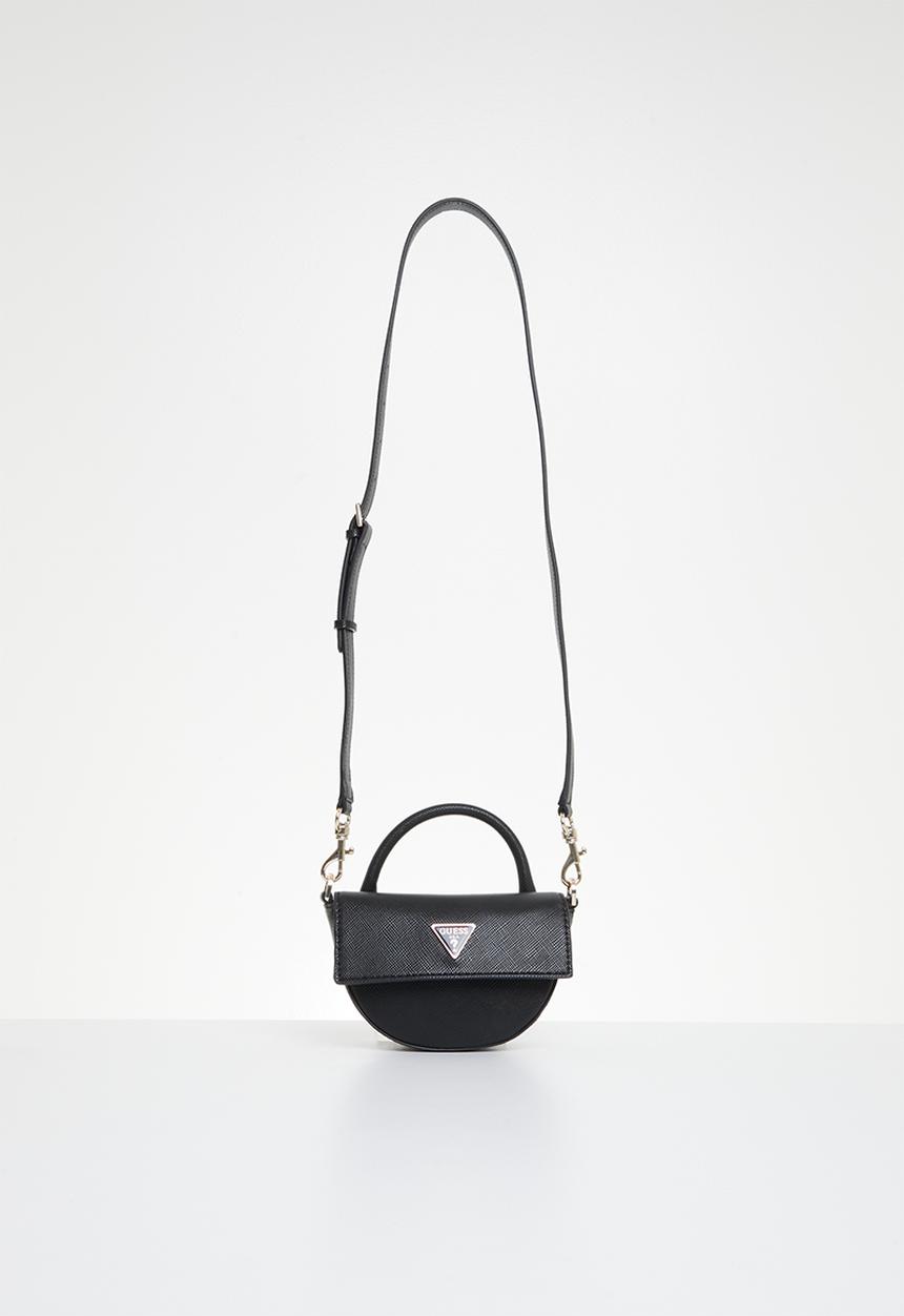 GUESS - Eco ivy mini top handle flap - black