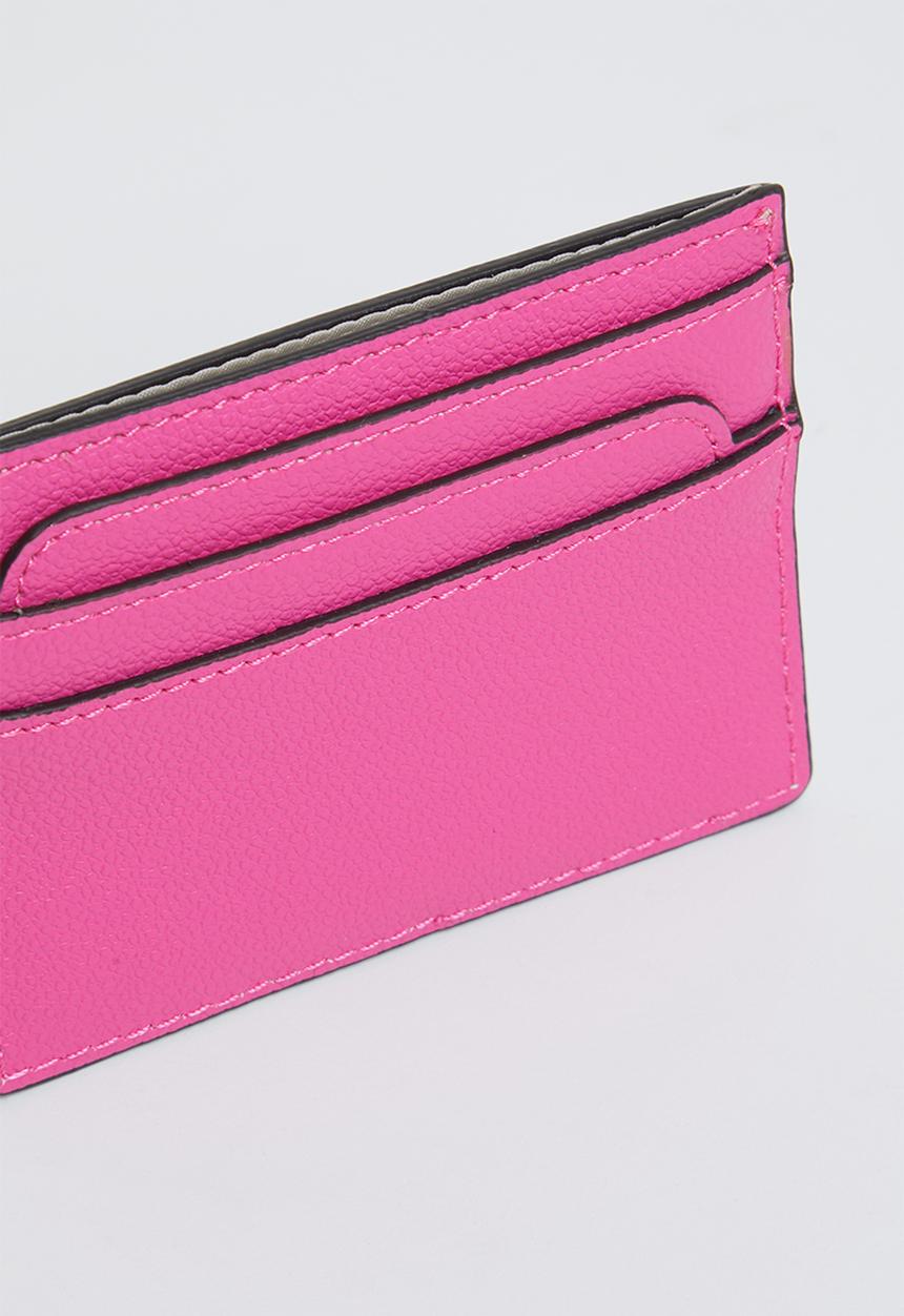 GUESS - Laurel slg card holder - fuchsia