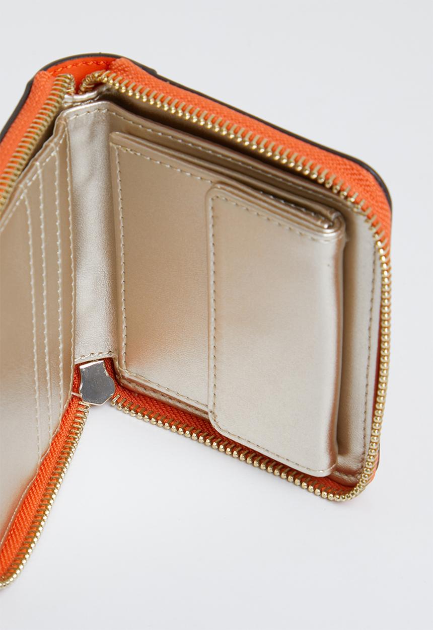 GUESS - Laurel slg small zip around - orange