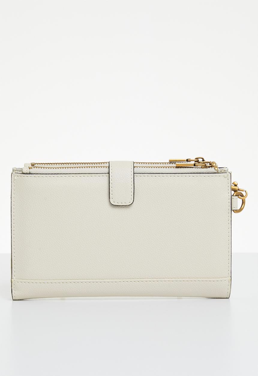 GUESS - Laurel slg dbl zip organizer - stone