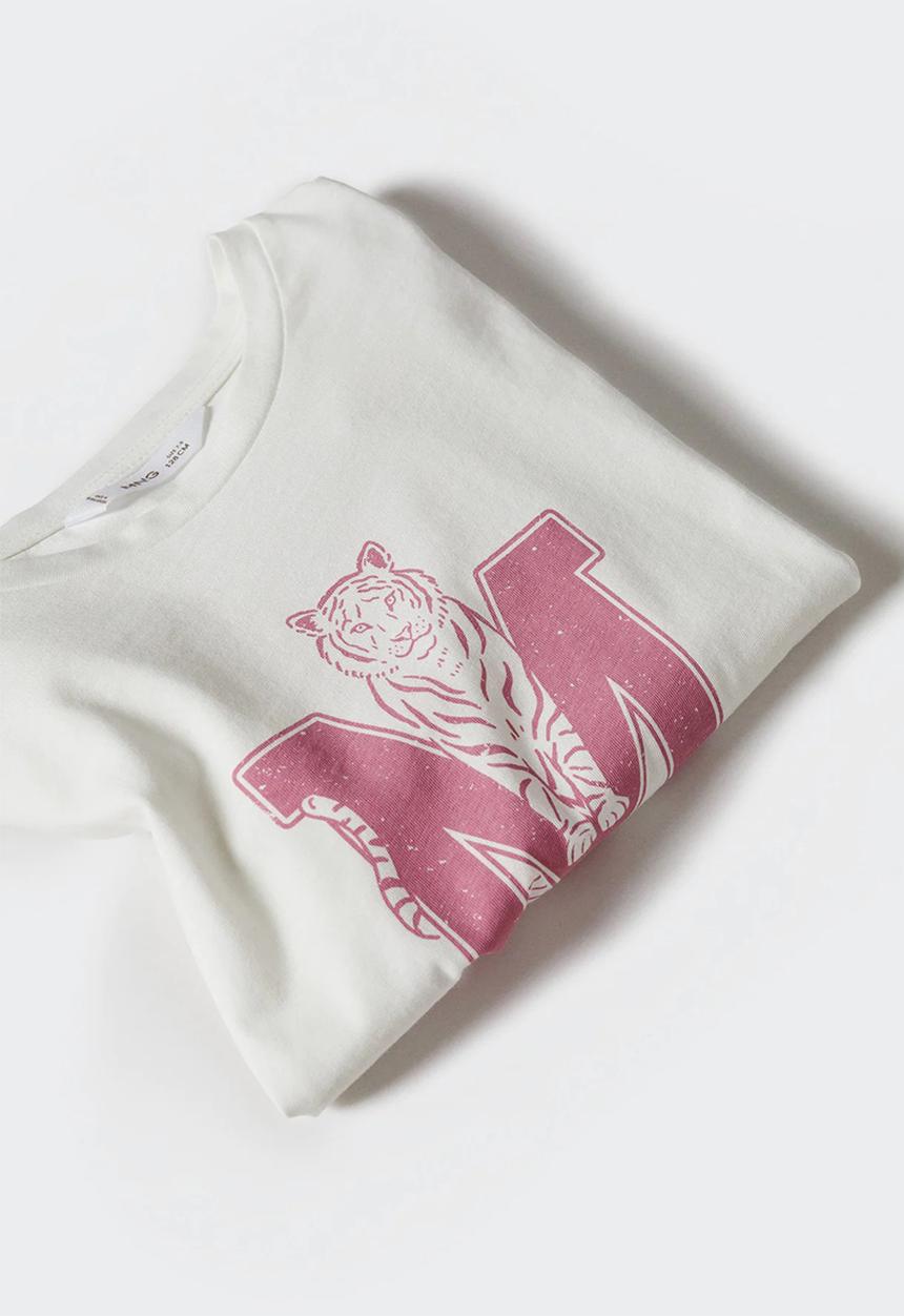 MANGO - T-shirt sheldon - white