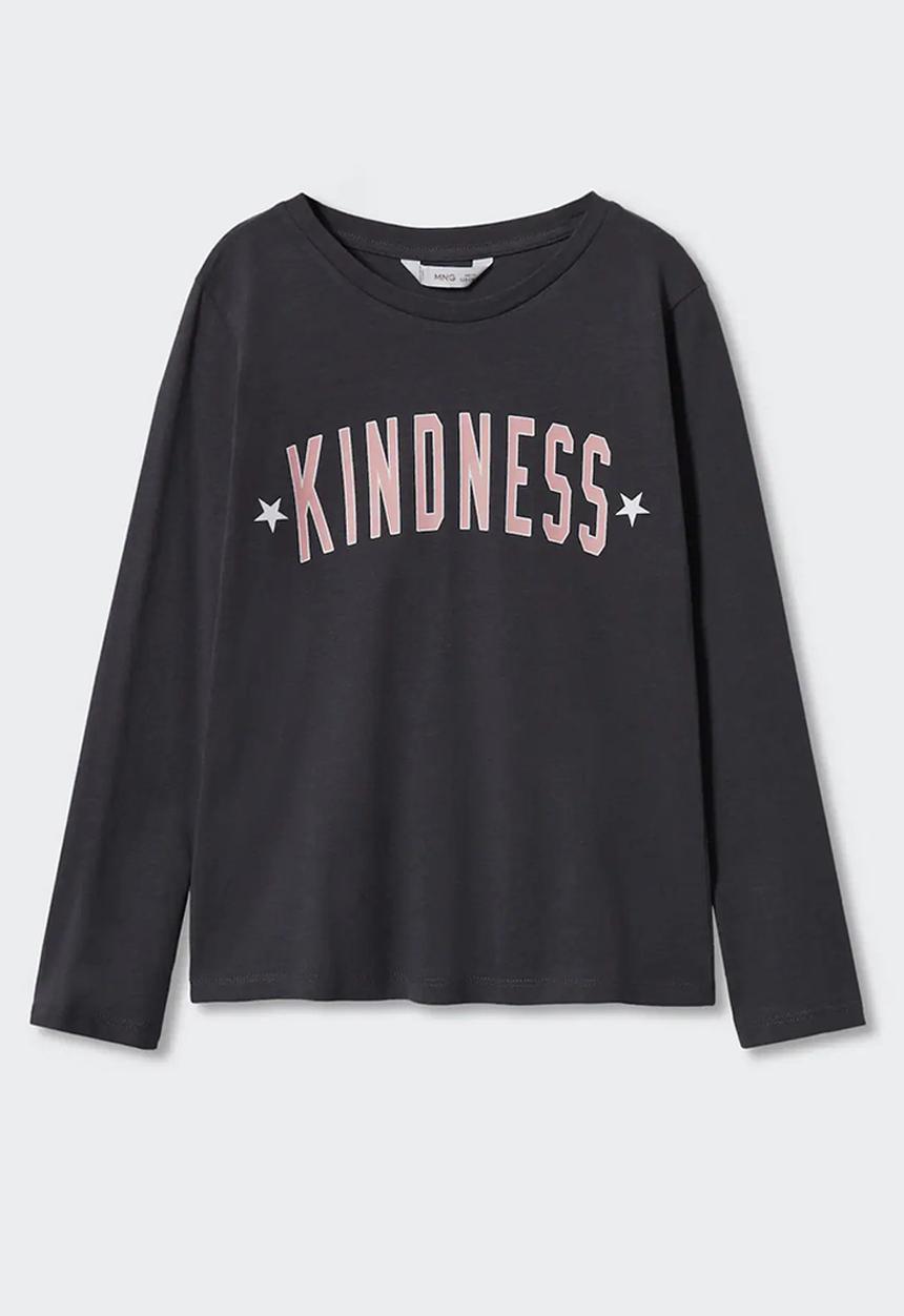 MANGO - T-shirt sheldon - charcoal