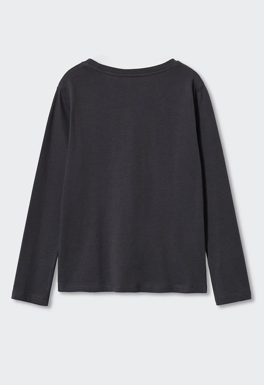 MANGO - T-shirt sheldon - charcoal