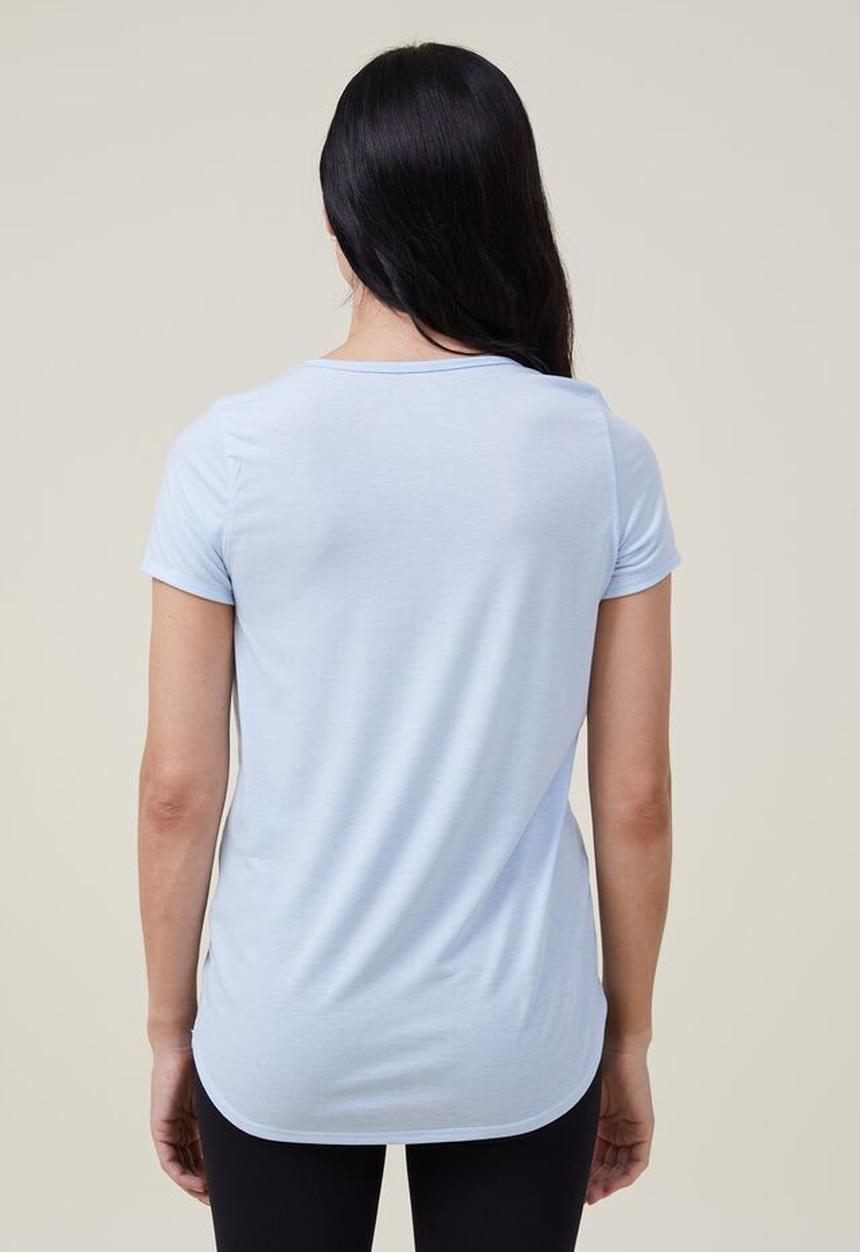 Cotton On - Maternity gym T-shirt - silk blue