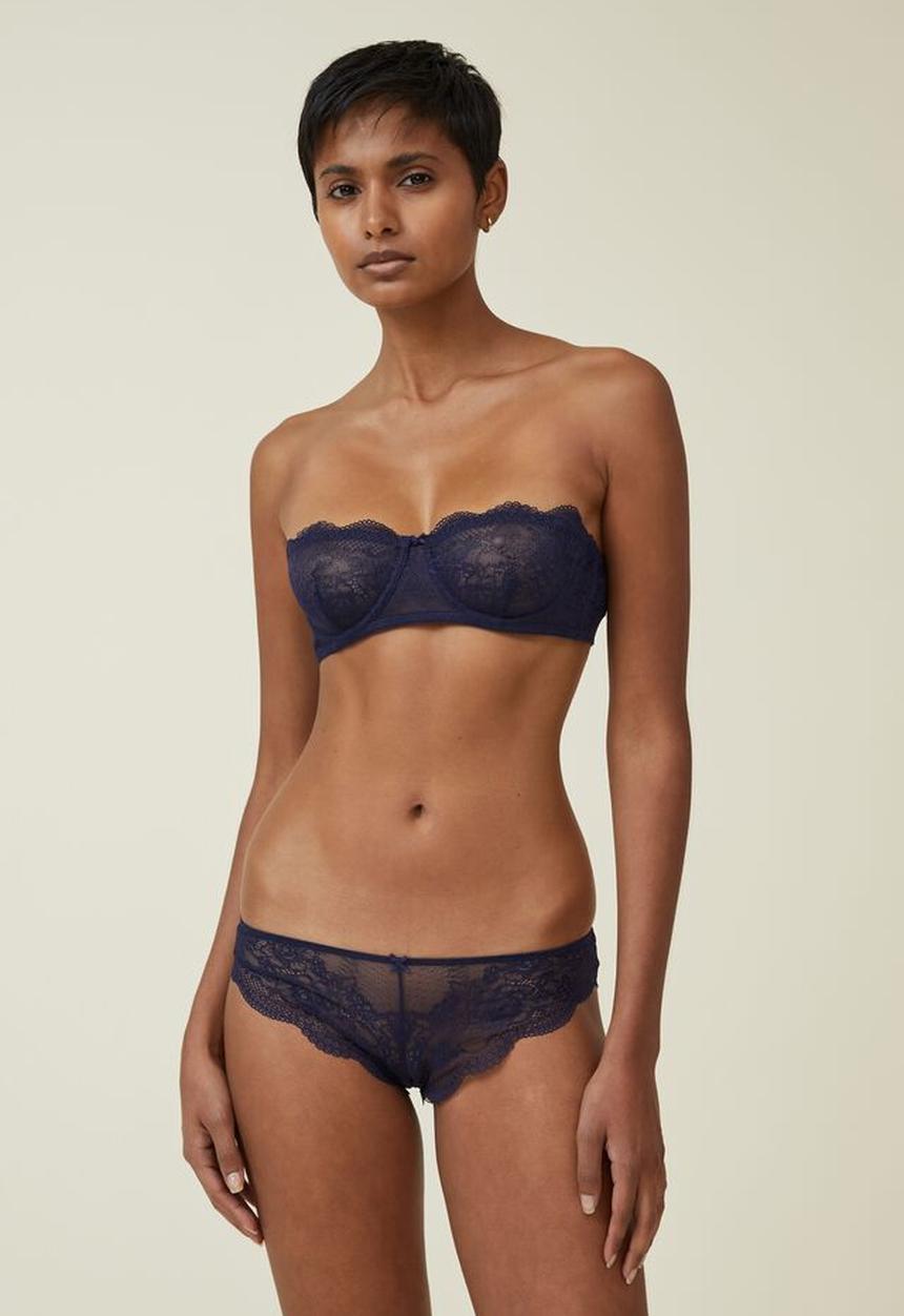 Cotton On - Nala lace bikini brief - french navy