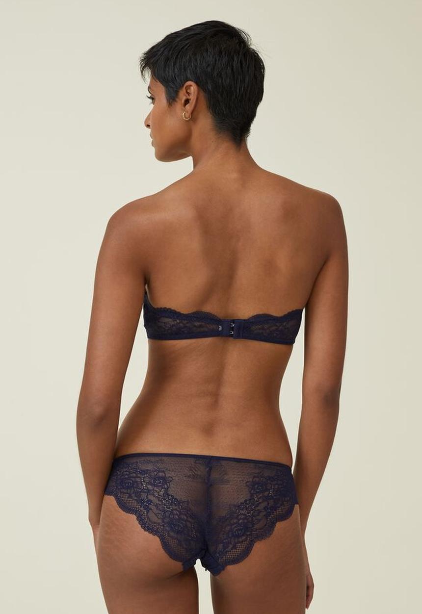 Cotton On - Nala lace bikini brief - french navy