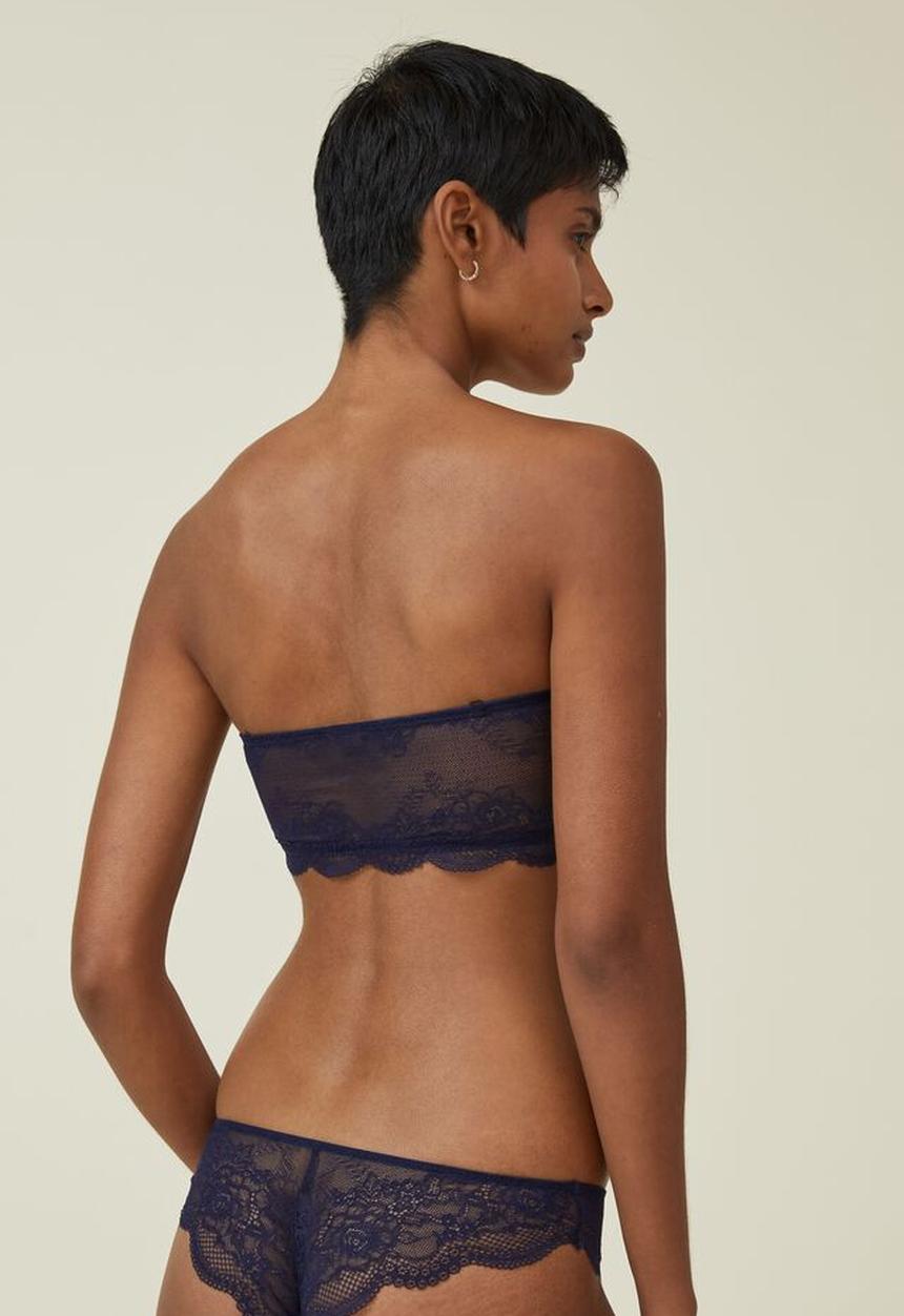 Cotton On - Nala lace multiway bandeau - french navy