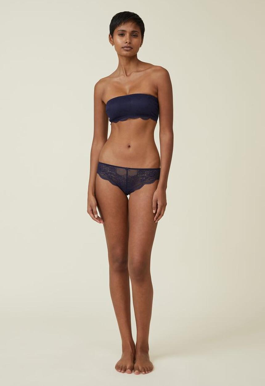Cotton On - Nala lace multiway bandeau - french navy