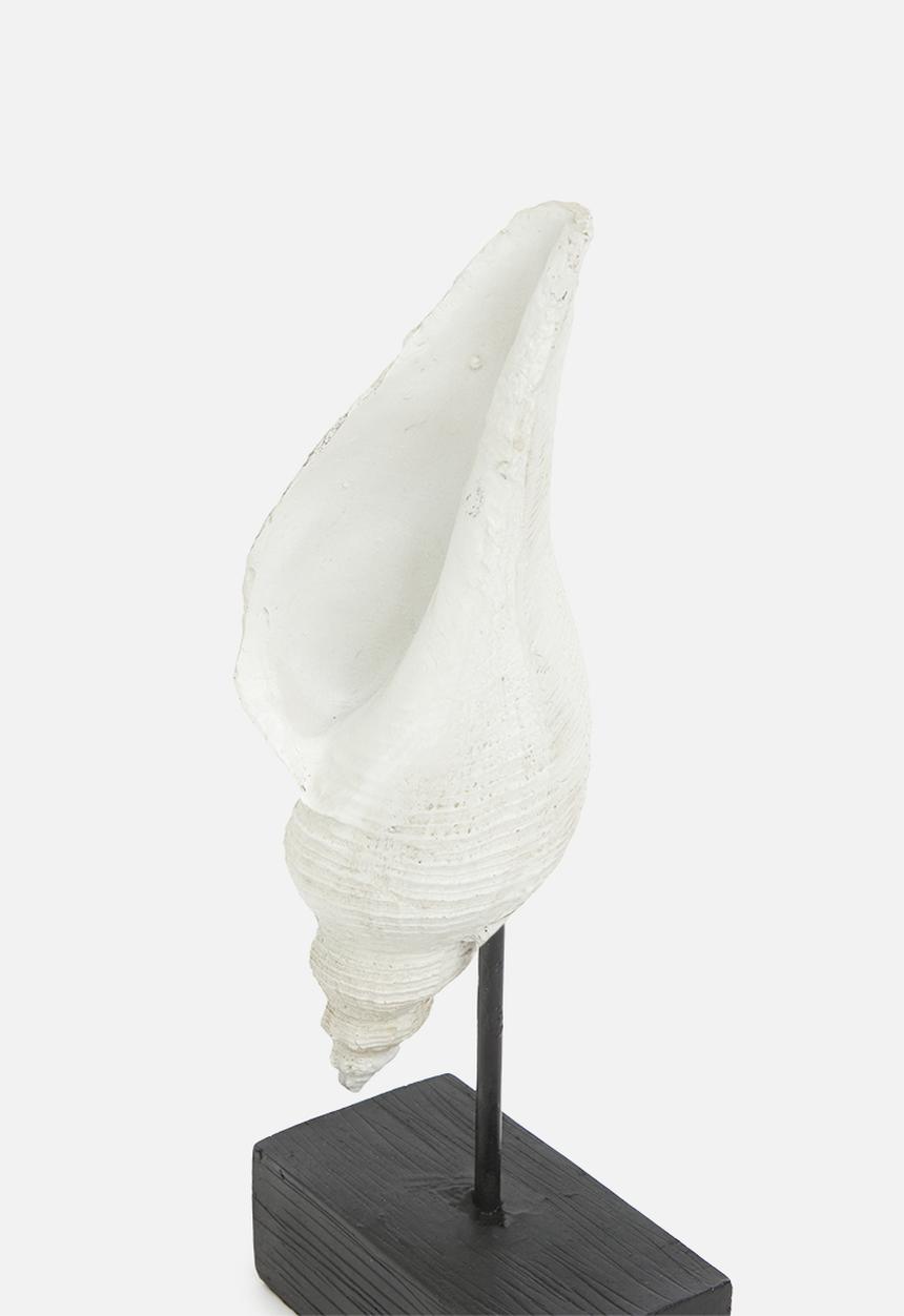 H&S - Conch shell stand  - white