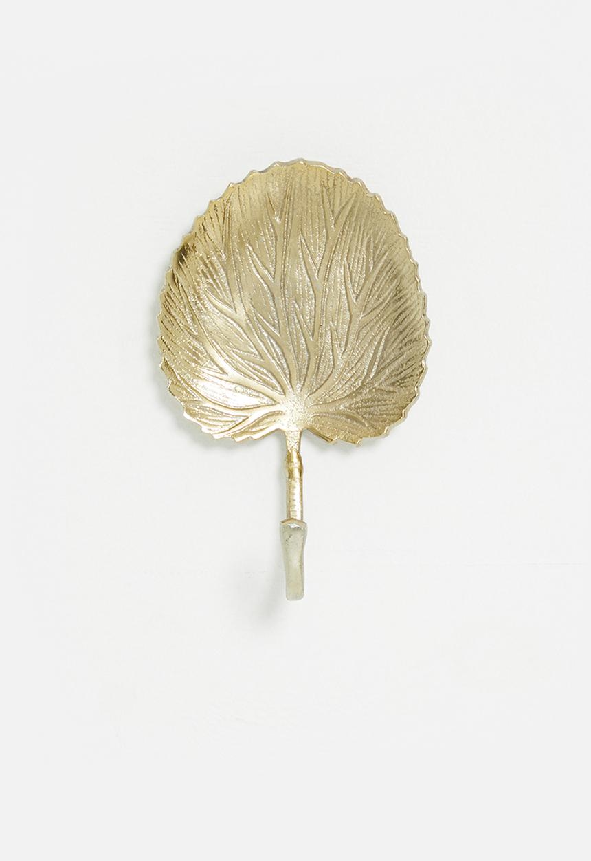 H&S - Crabapple leaf hook - gold