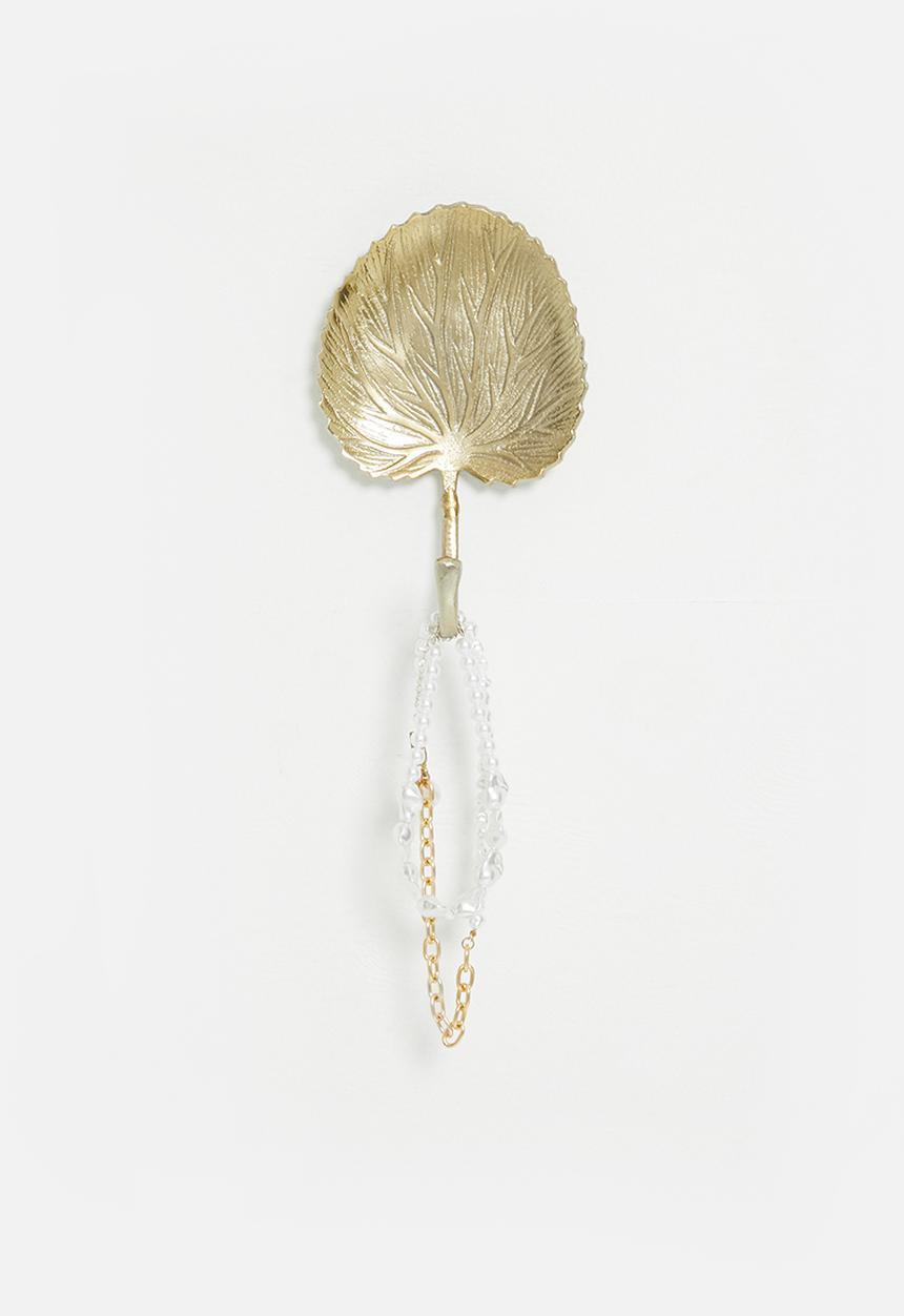 H&S - Crabapple leaf hook - gold