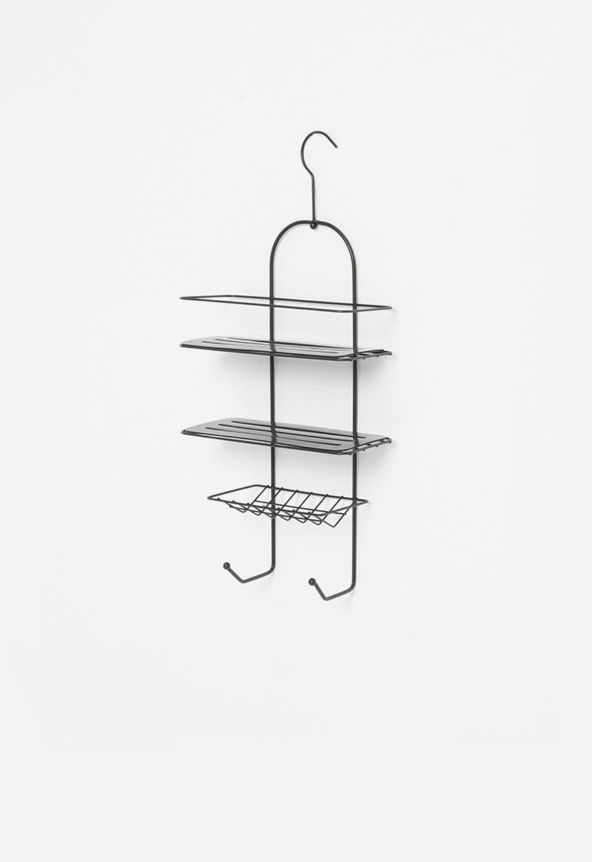 Bathroom Solutions - Hanging shower caddy - black