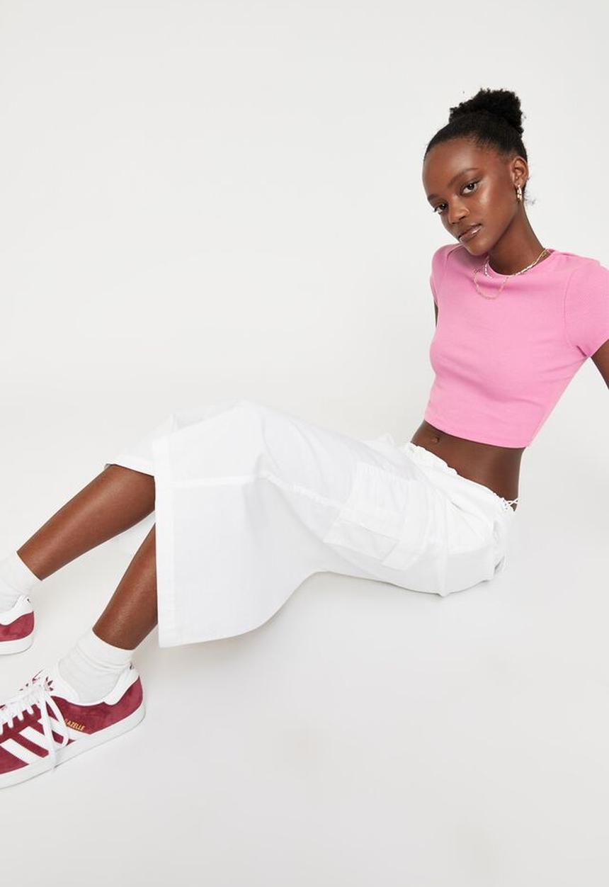 Supré  - Alissa fitted crew top - bubblegum