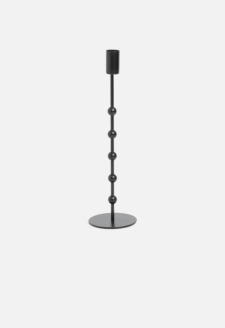 H&S - Standing candle holder - black