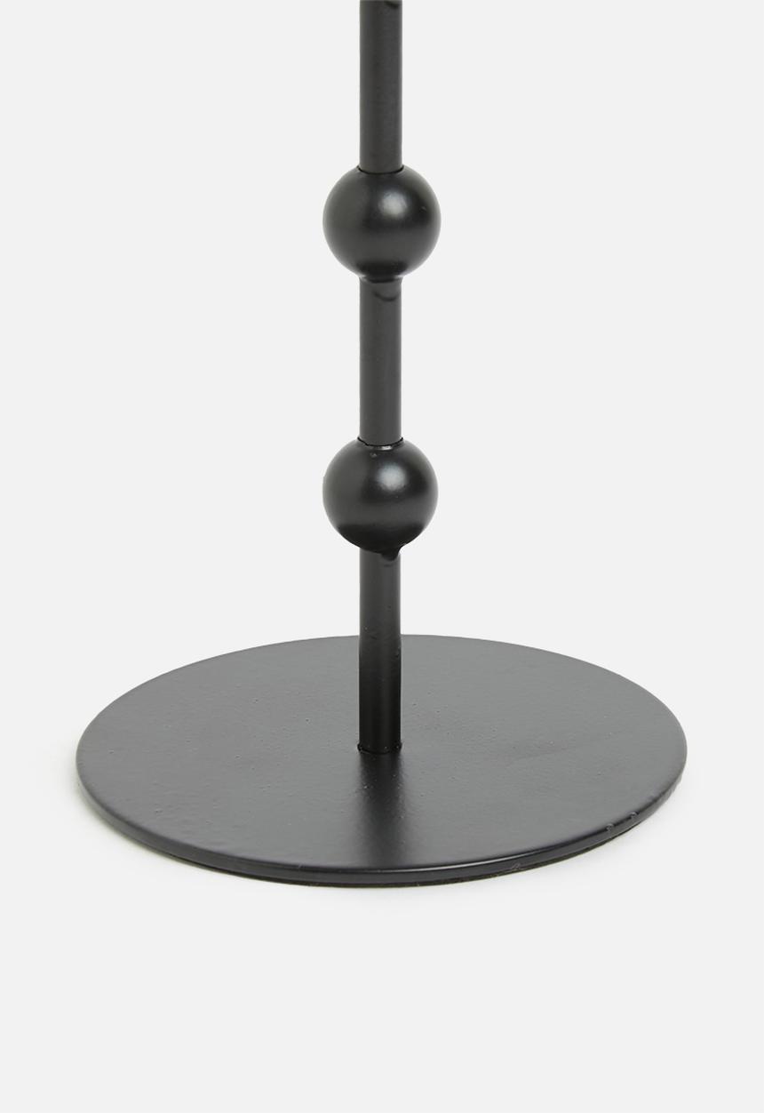 H&S - Standing candle holder - black