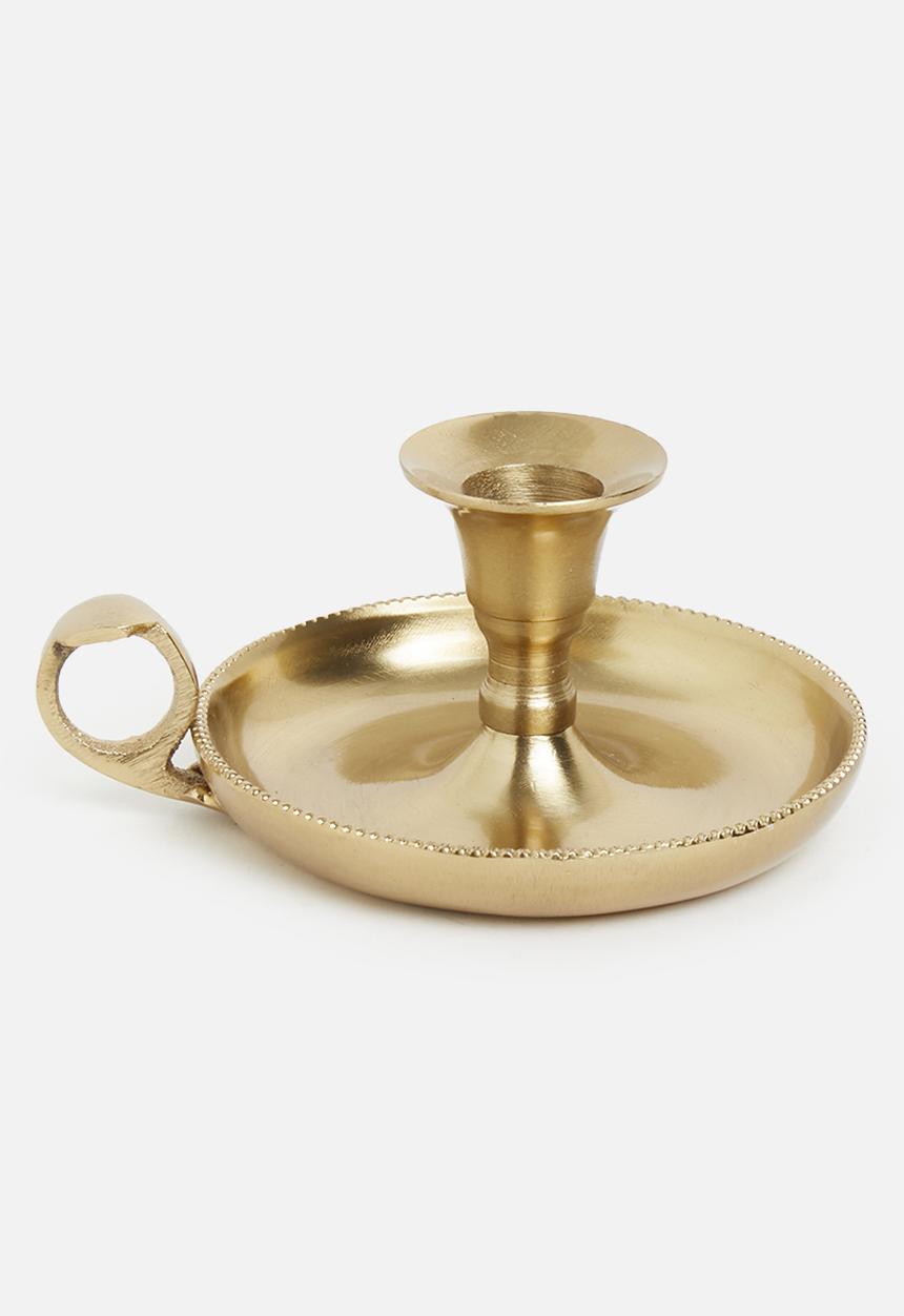 H&S - Candle holder - gold 