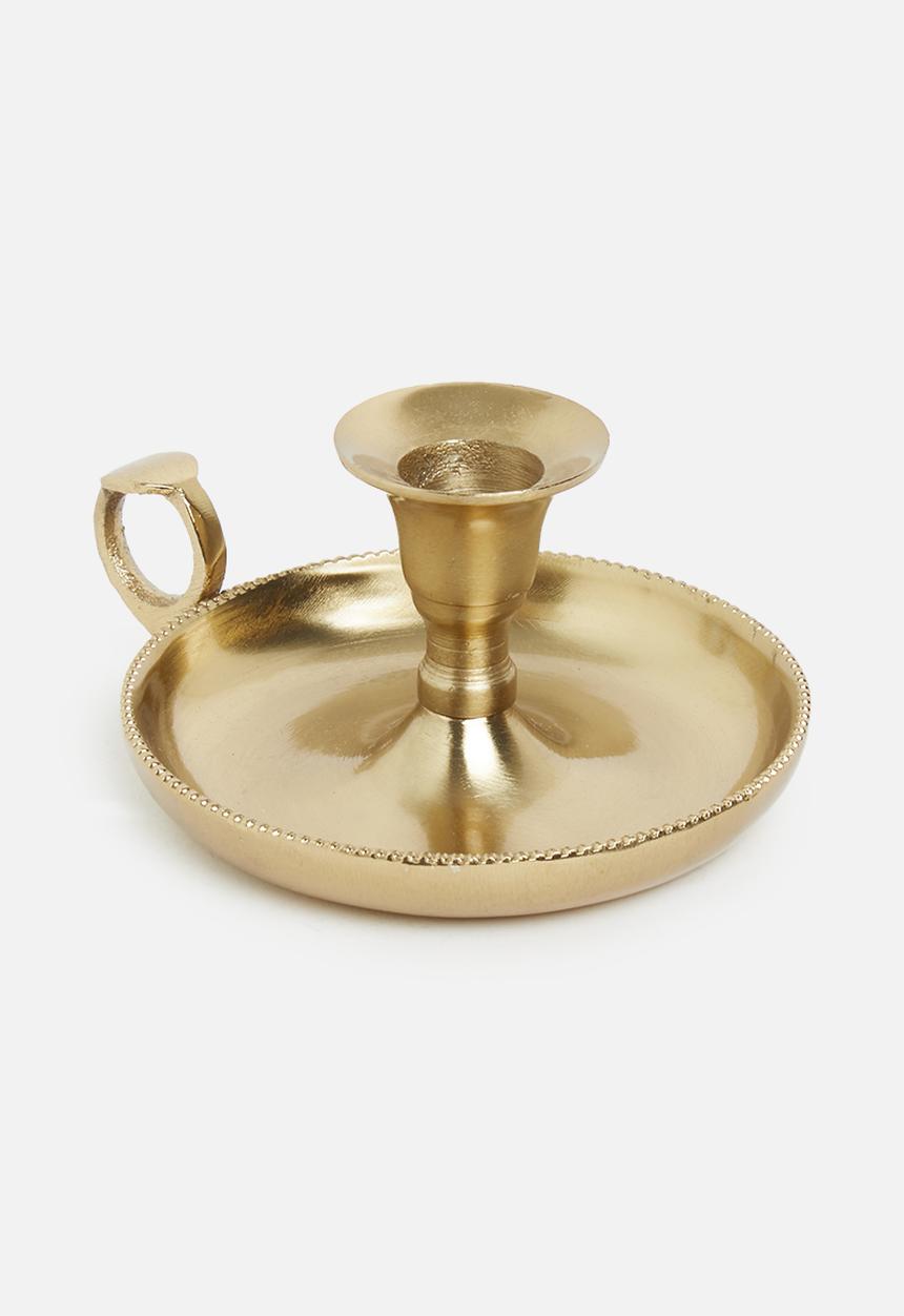 H&S - Candle holder - gold 