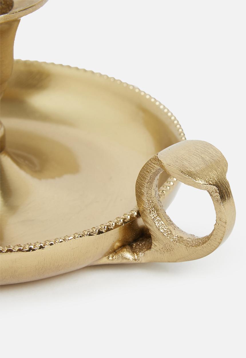 H&S - Candle holder - gold 