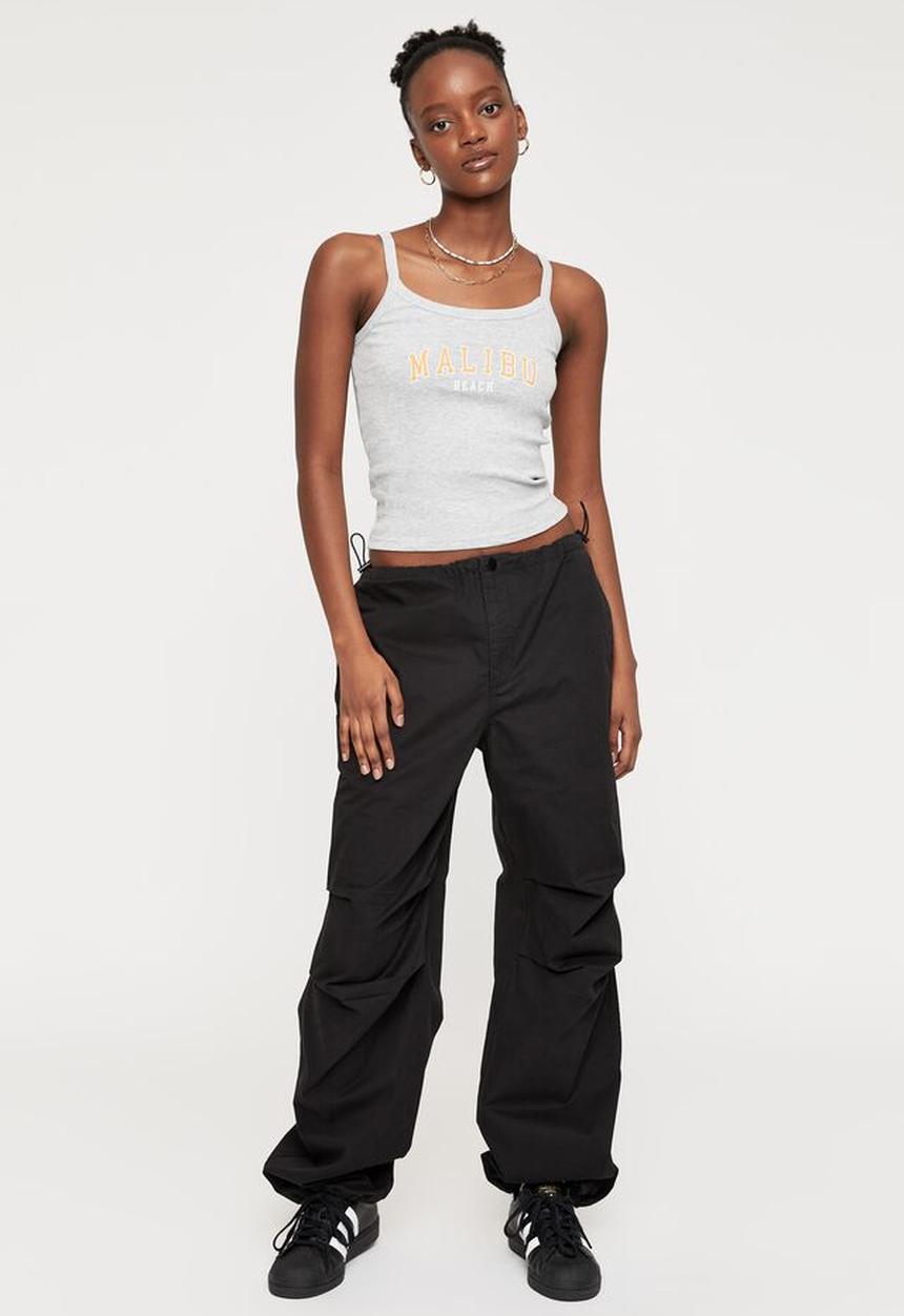 Supré  - Stacey graphic tank - grey marle & malibu