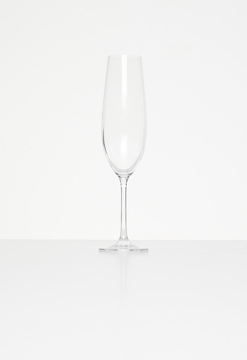 Excellent Houseware - Crystalline champagne set of 2 - clear