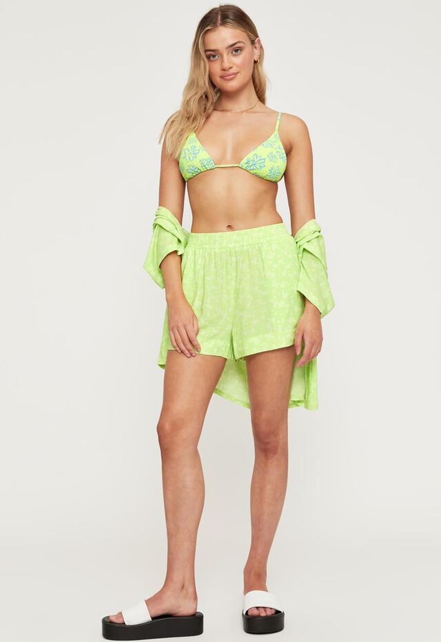 Supré  - Rihanna short - maddy floral lime pop
