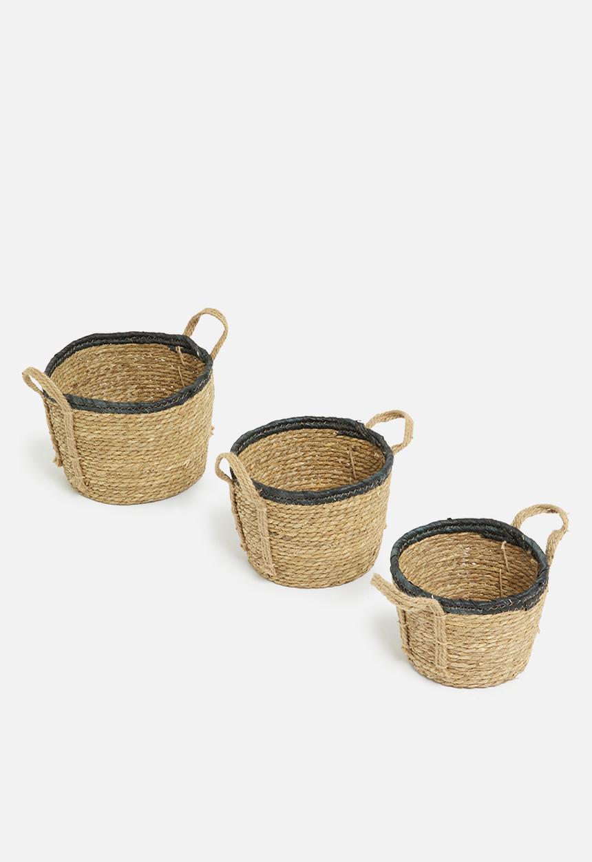 Storage Solutions - Straw basket-  natural