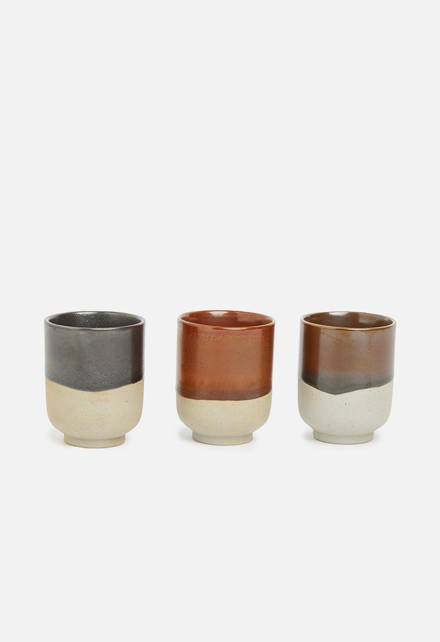 Sixth Floor - Lara espresso mug set of 3 - multi