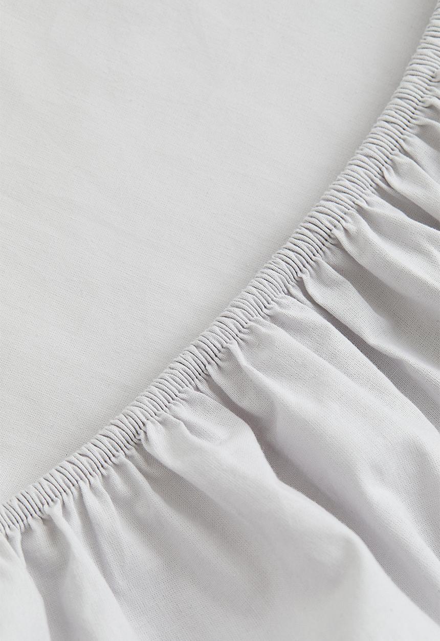 H&M - Fitted cotton sheet - grey I