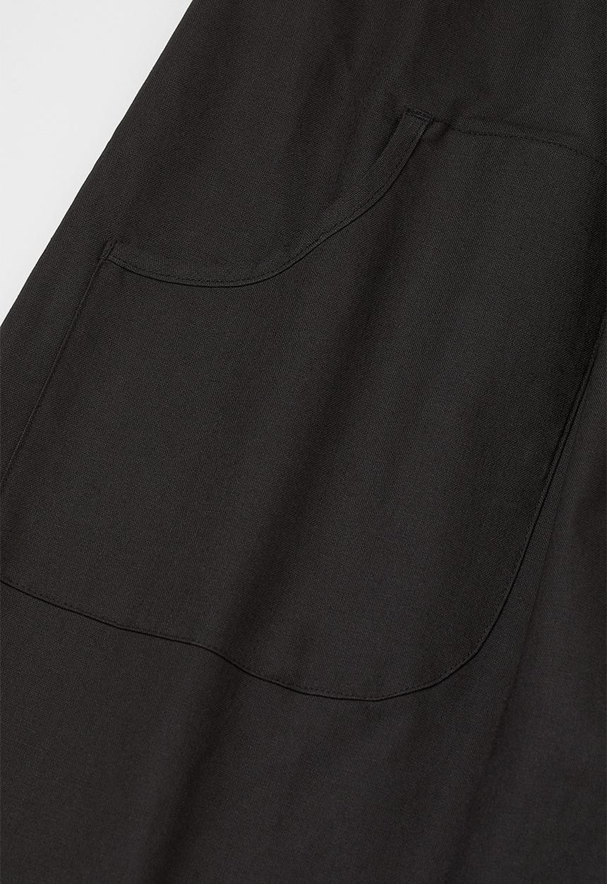 H&M - Flounce-trimmed apron - black