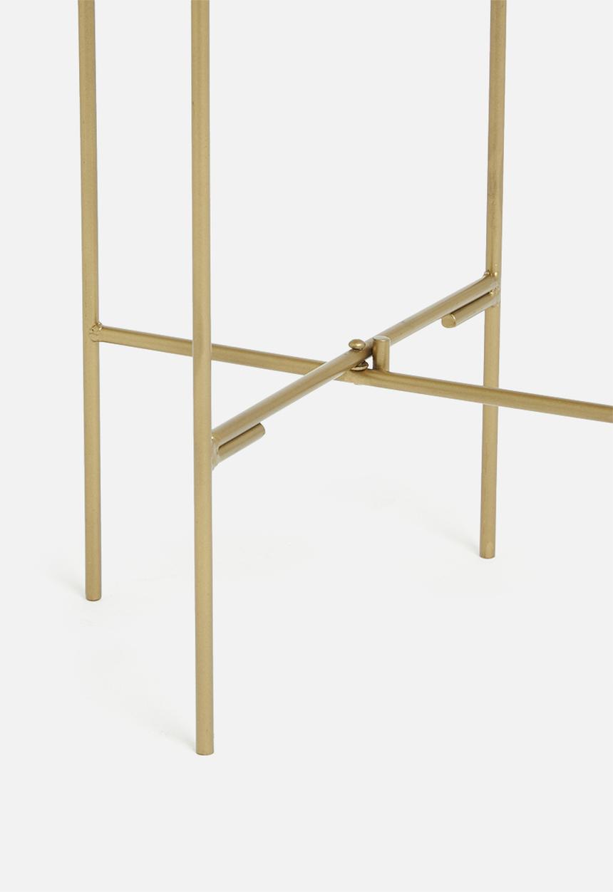 H&S - Standing planter - gold