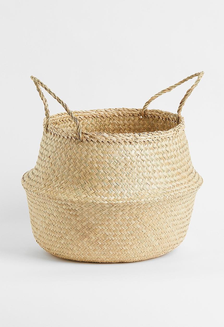 H&M - Large folding basket - beige