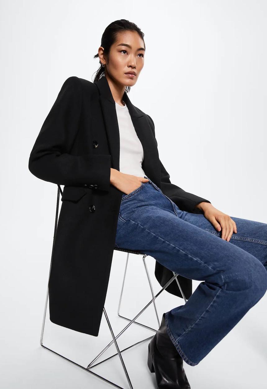 MANGO - Coat dali - black