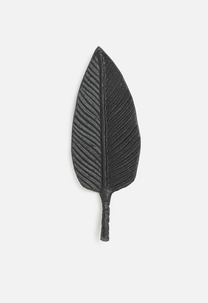 H&S - Banana leaf tray - black