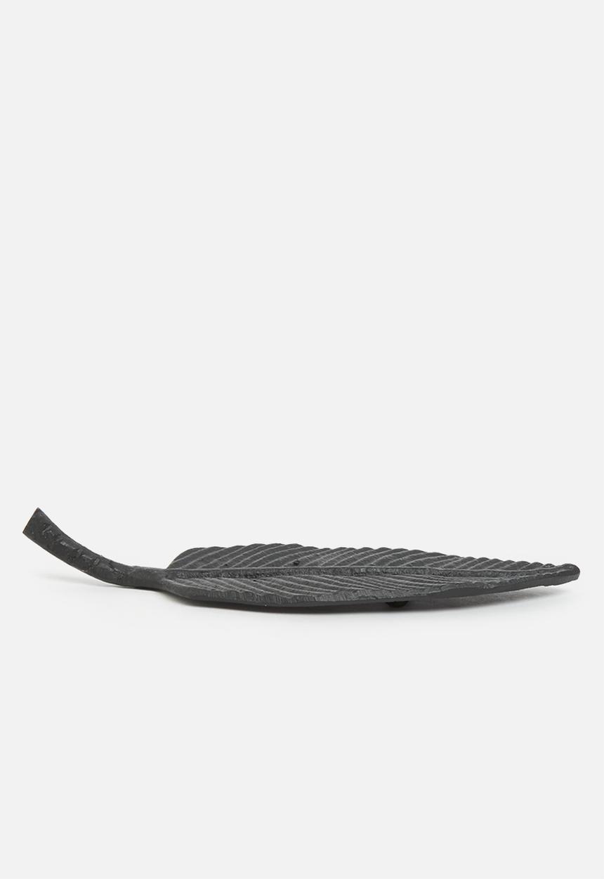 H&S - Banana leaf tray - black