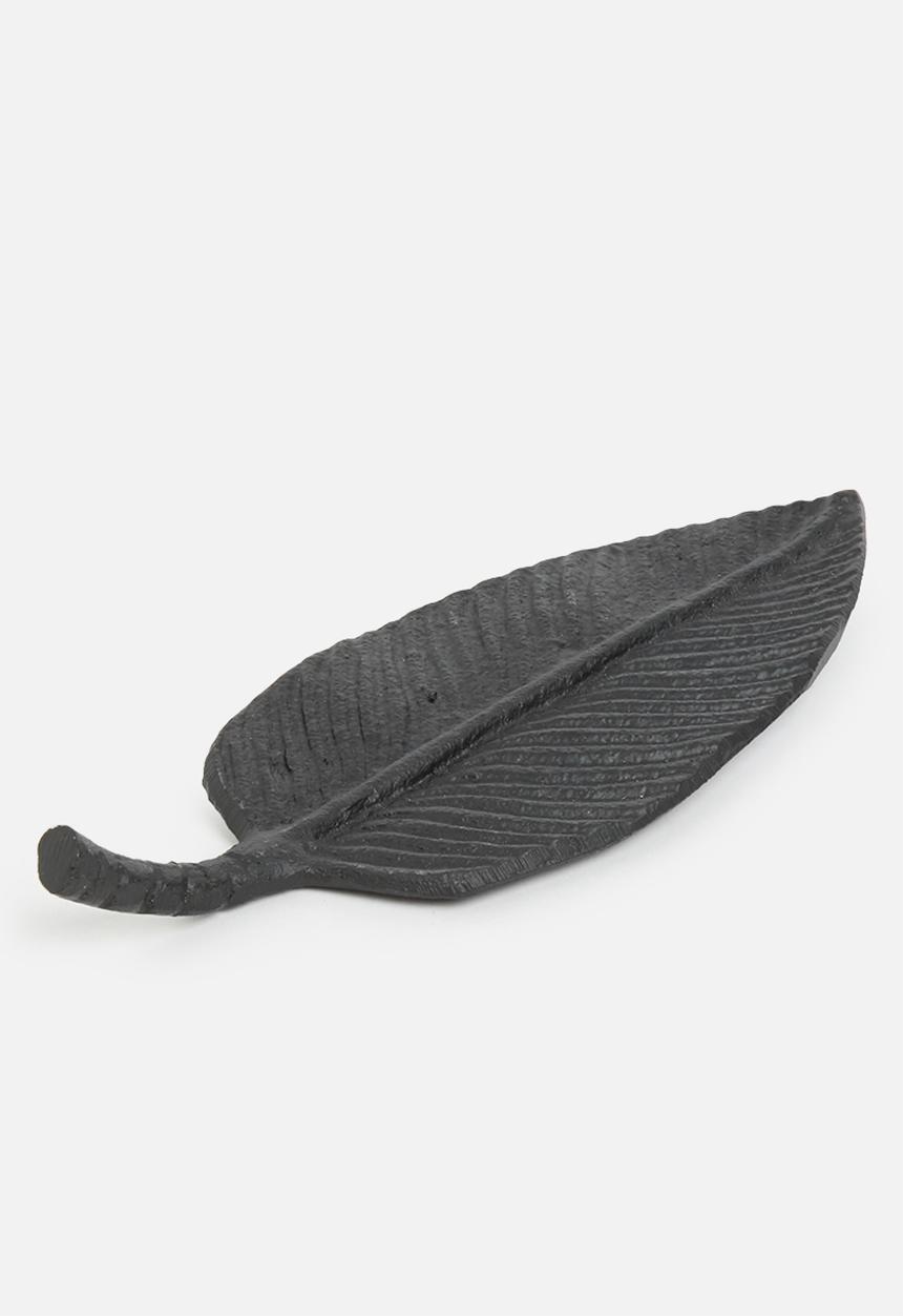 H&S - Banana leaf tray - black