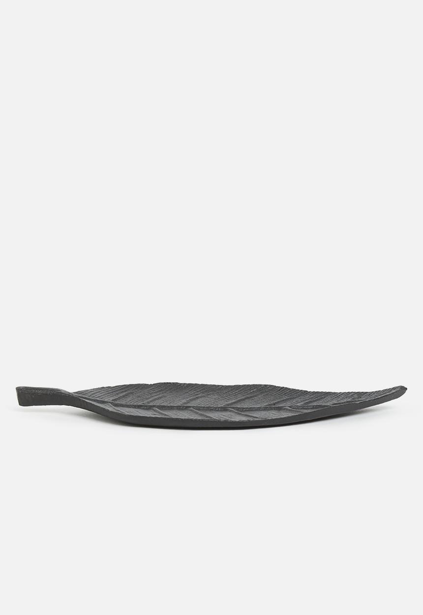 H&S - Variegated leaf tray - black