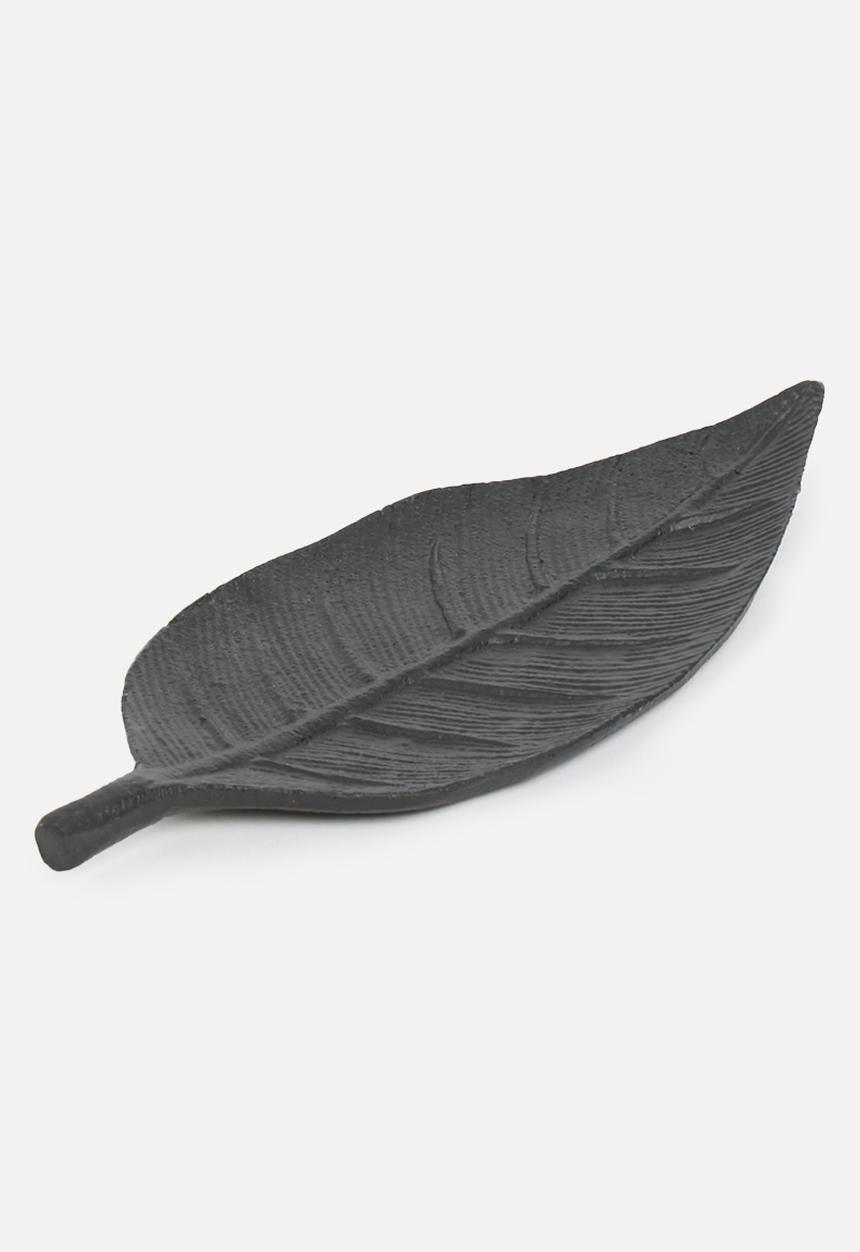 H&S - Variegated leaf tray - black