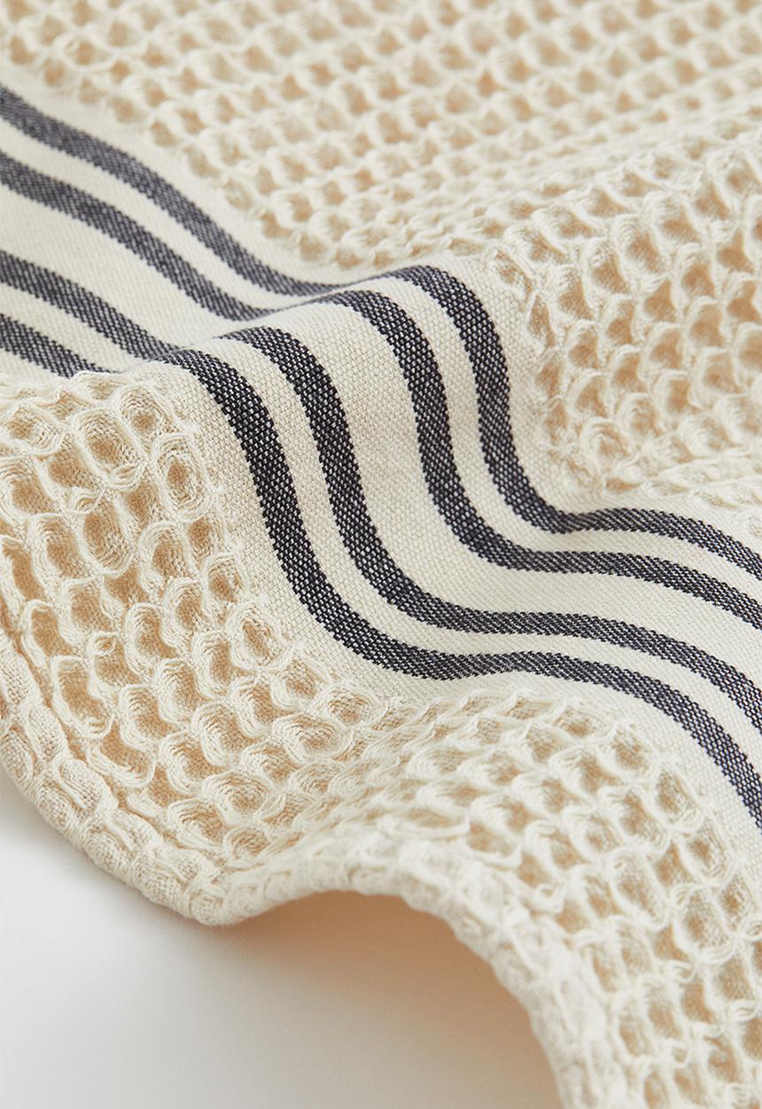 H&M - Waffled tea towel - beige/multi