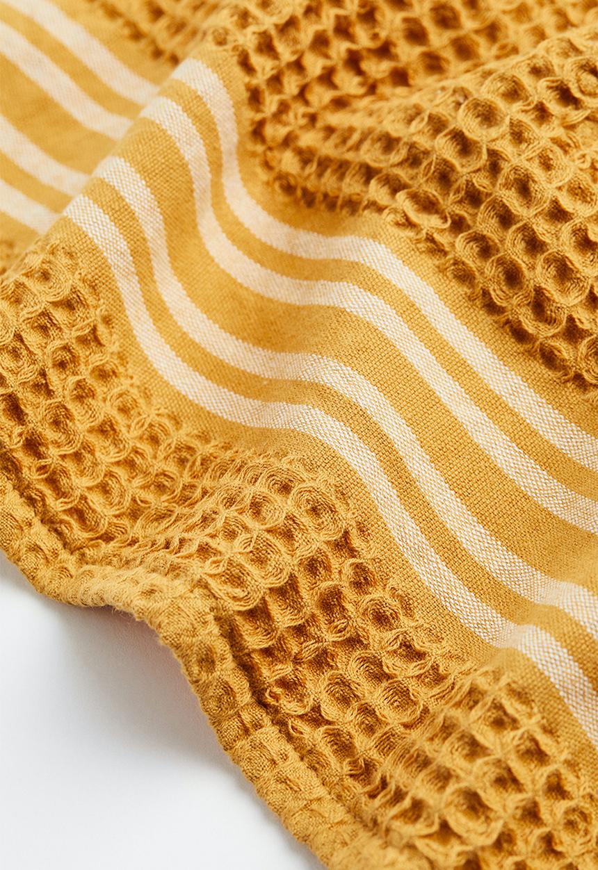 H&M - Waffled tea towel - yellow