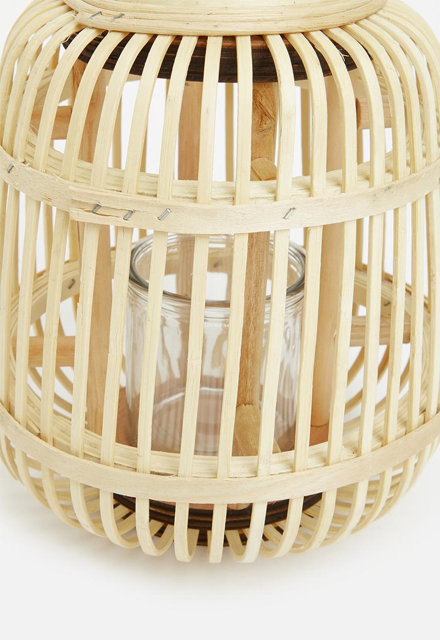 H&S - Bamboo lantern- natural
