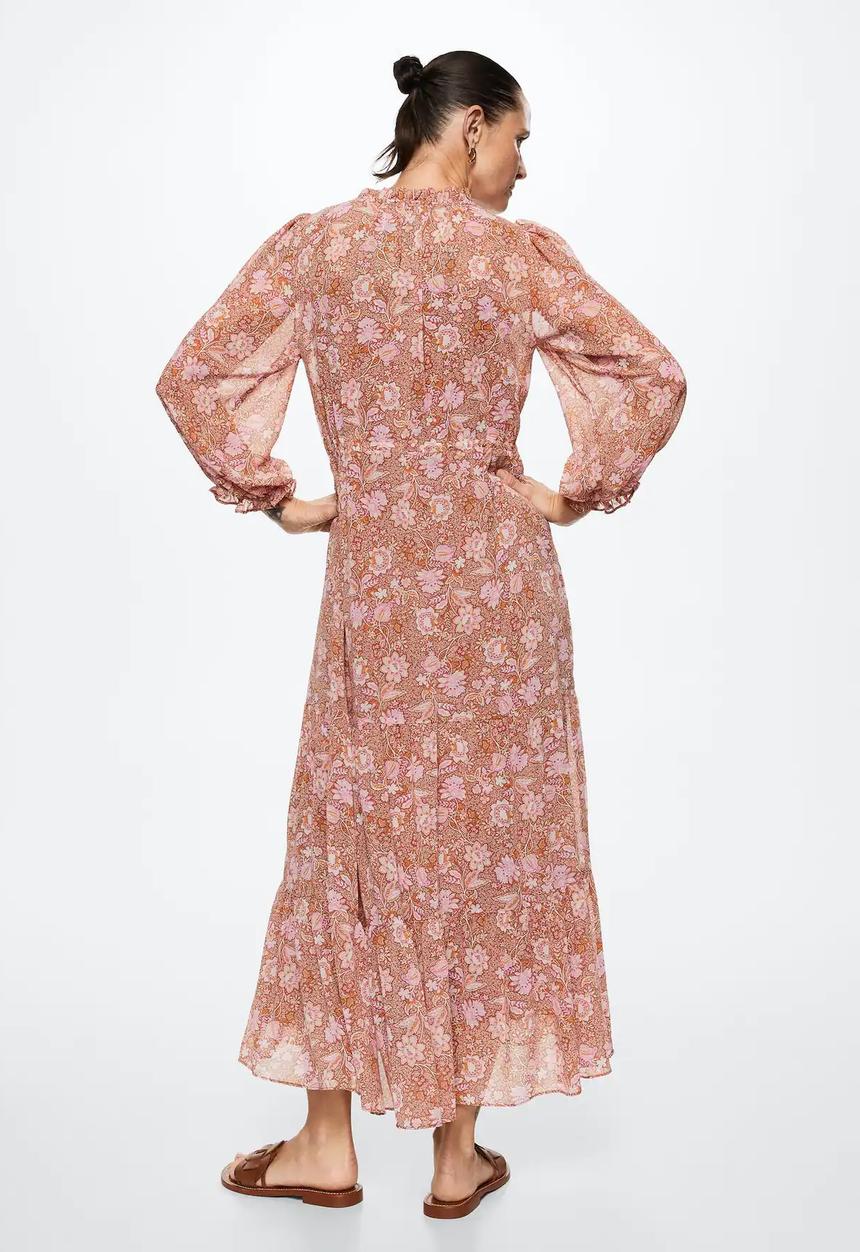 MANGO - Dress fifty - medium orange
