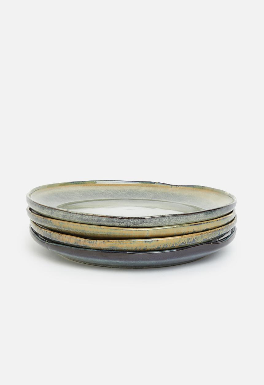 Sixth Floor - Buhle dinner plate set of 4 - moody