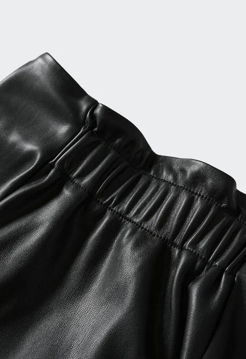 MANGO - Skirt pareo - black