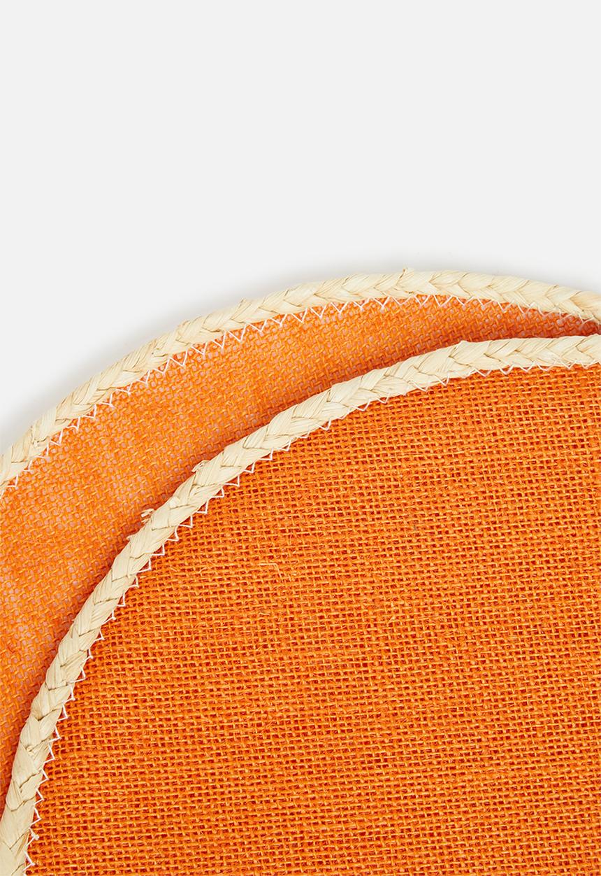 Excellent Houseware - Piper placemat set of 4- burnt orange