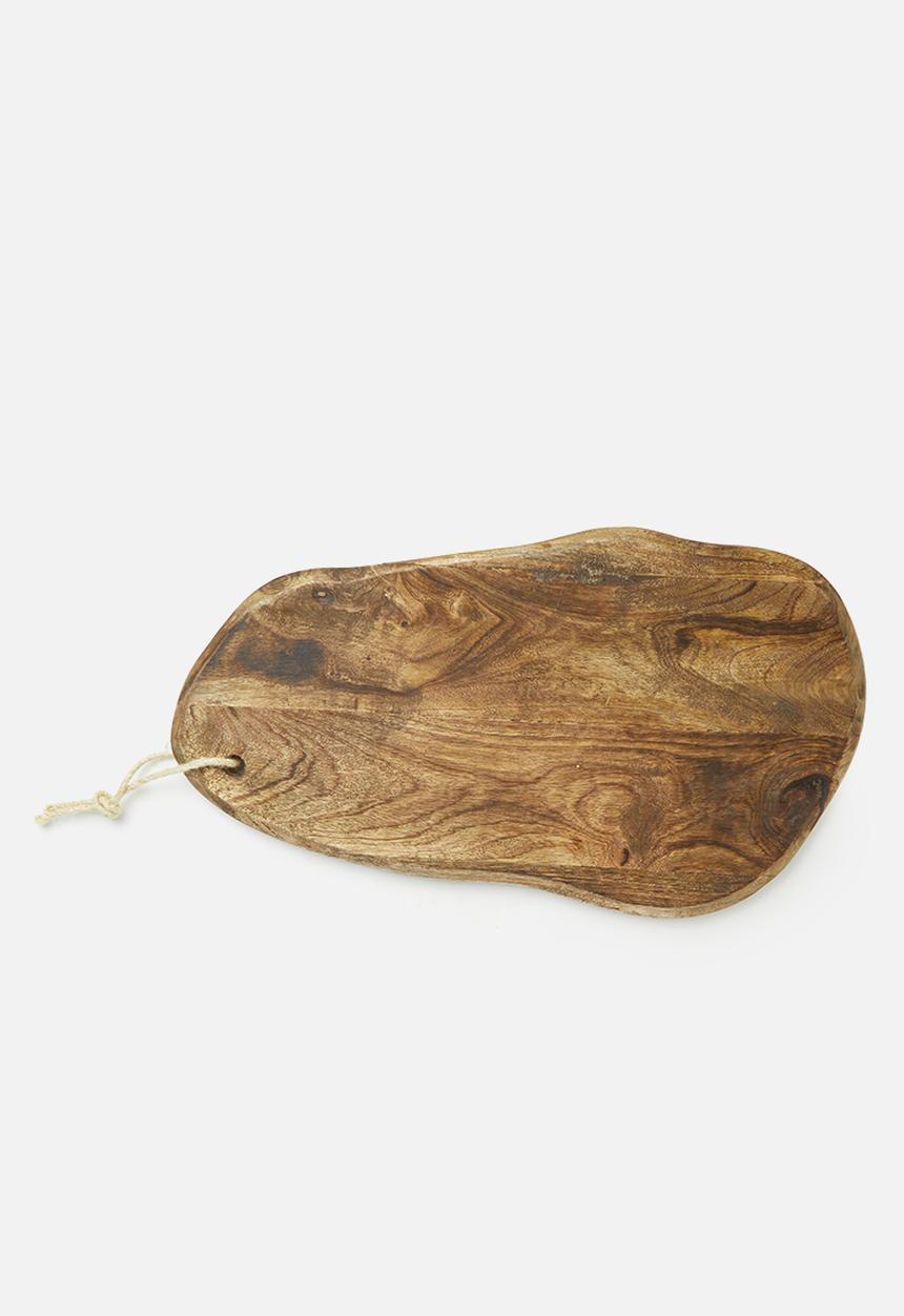 H&S - Wooden plate - brown
